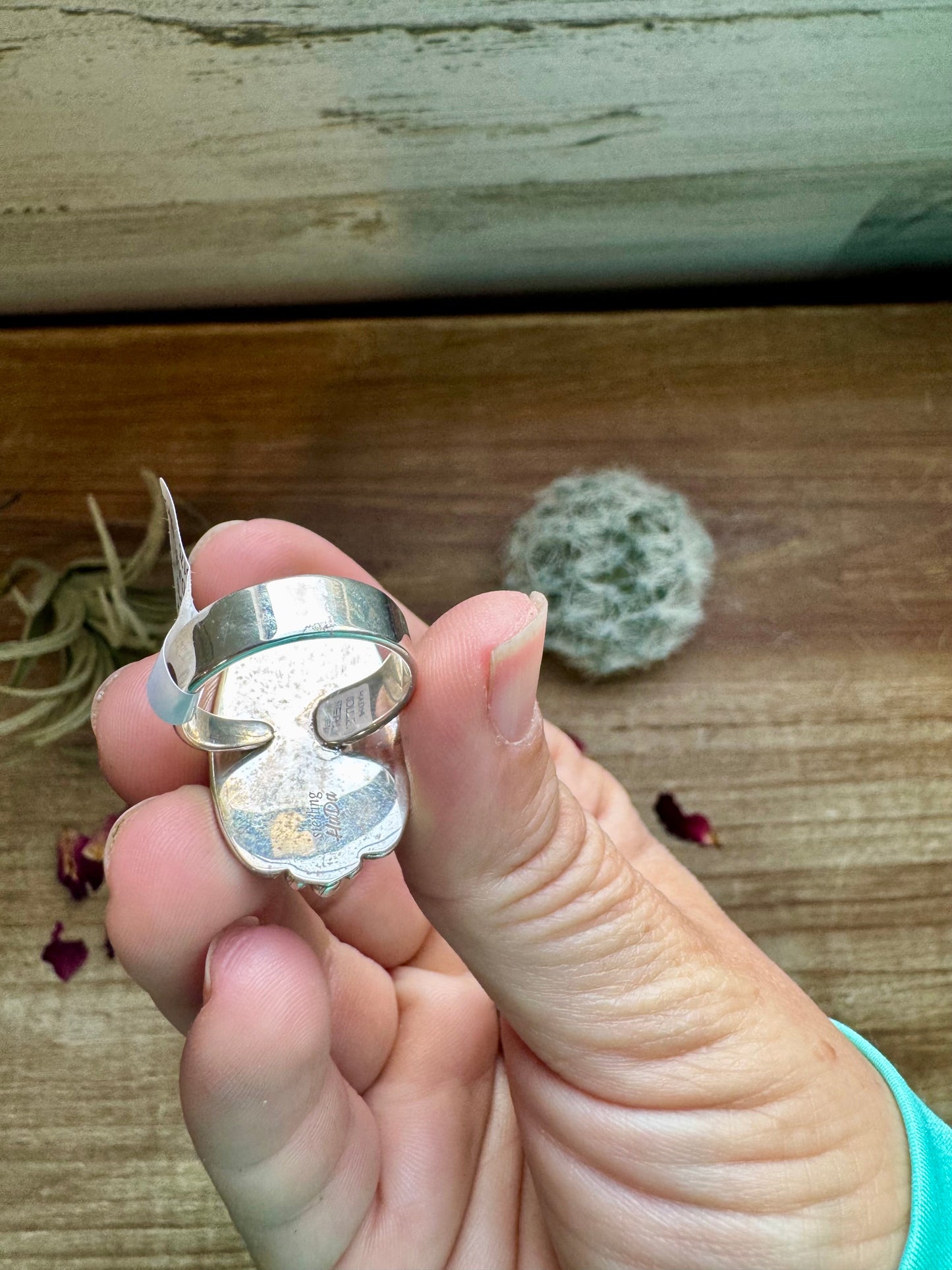 Lapis ring -adjustable - Lapis and sterling silver