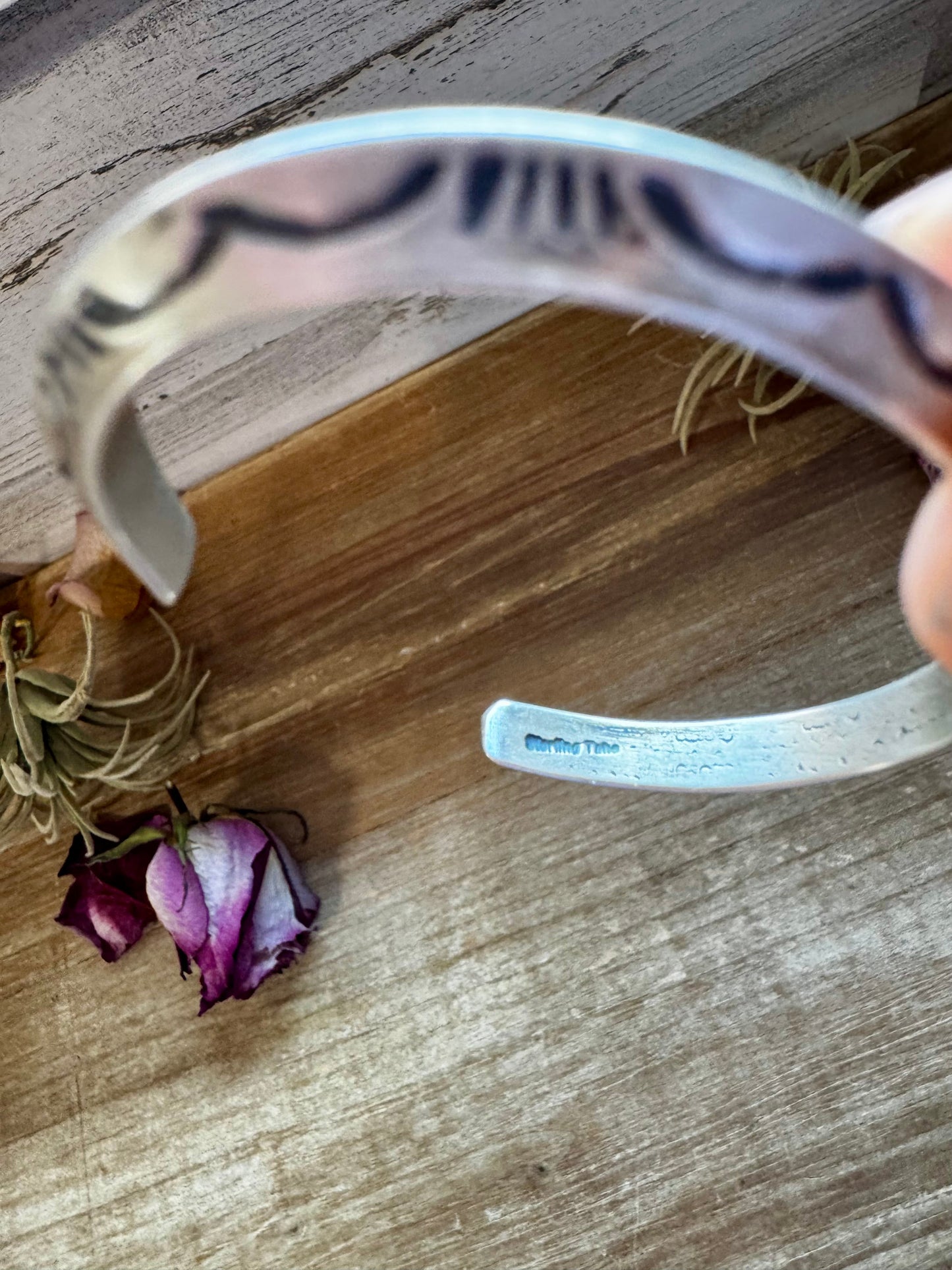 Turquoise Cuff Bracelet – Sterling Silver