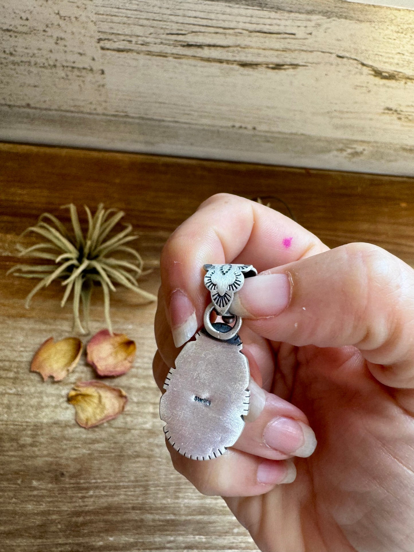 Mojave Stone Pendant – Sterling Silver