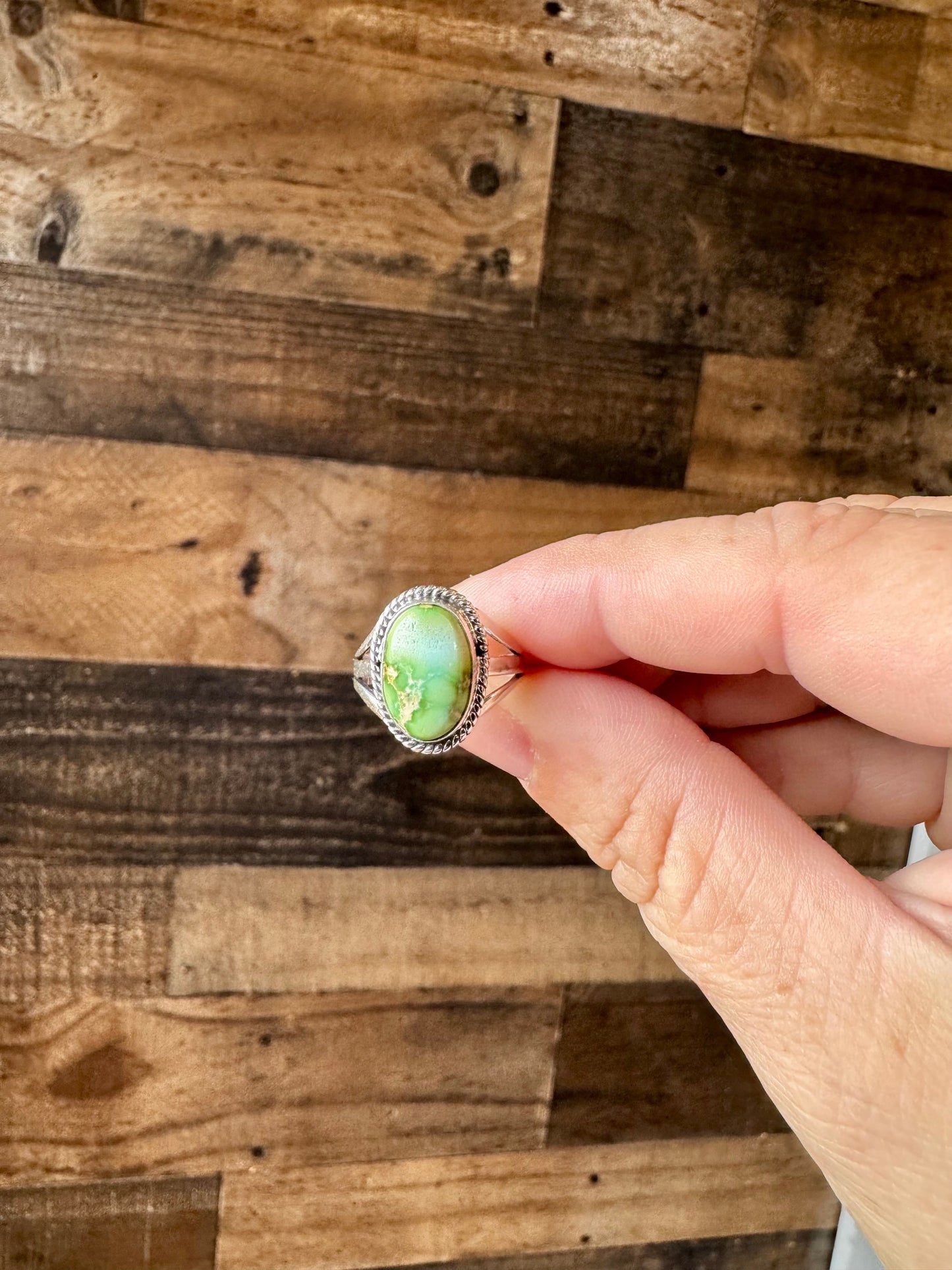 Small Ring- size 6 - Sonoran Gold Turquoise & Sterling Silver