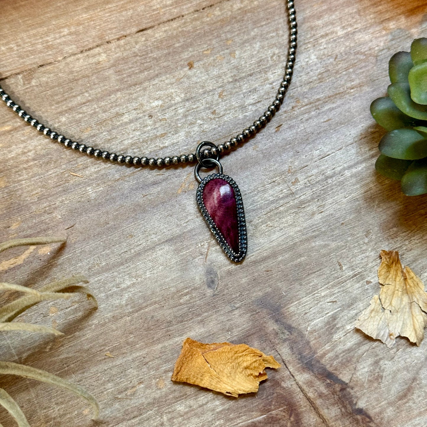 ***FREE Sterling Silver Pearl Necklace + MJ Purple Spiny Oyster Pendant