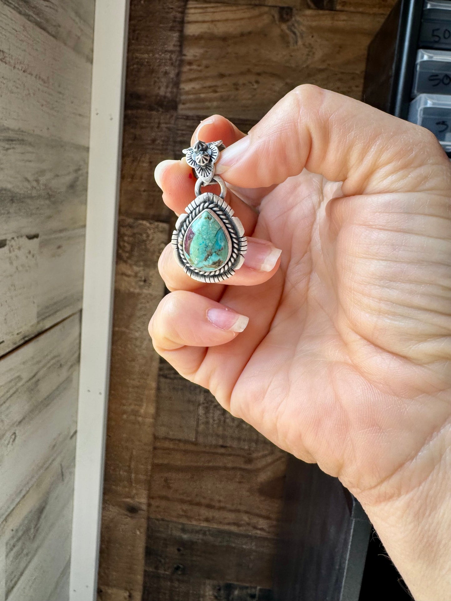 Mojave Stone Pendant – Sterling Silver, Fits 6 mm