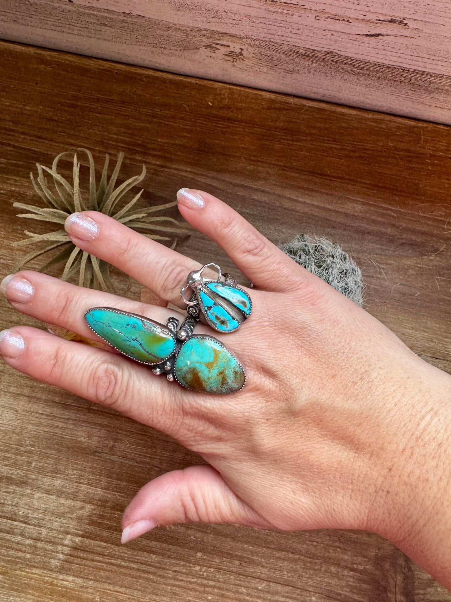 MJ collection - Bug Ring Turquoise - Adjustable - Sterling Silver
