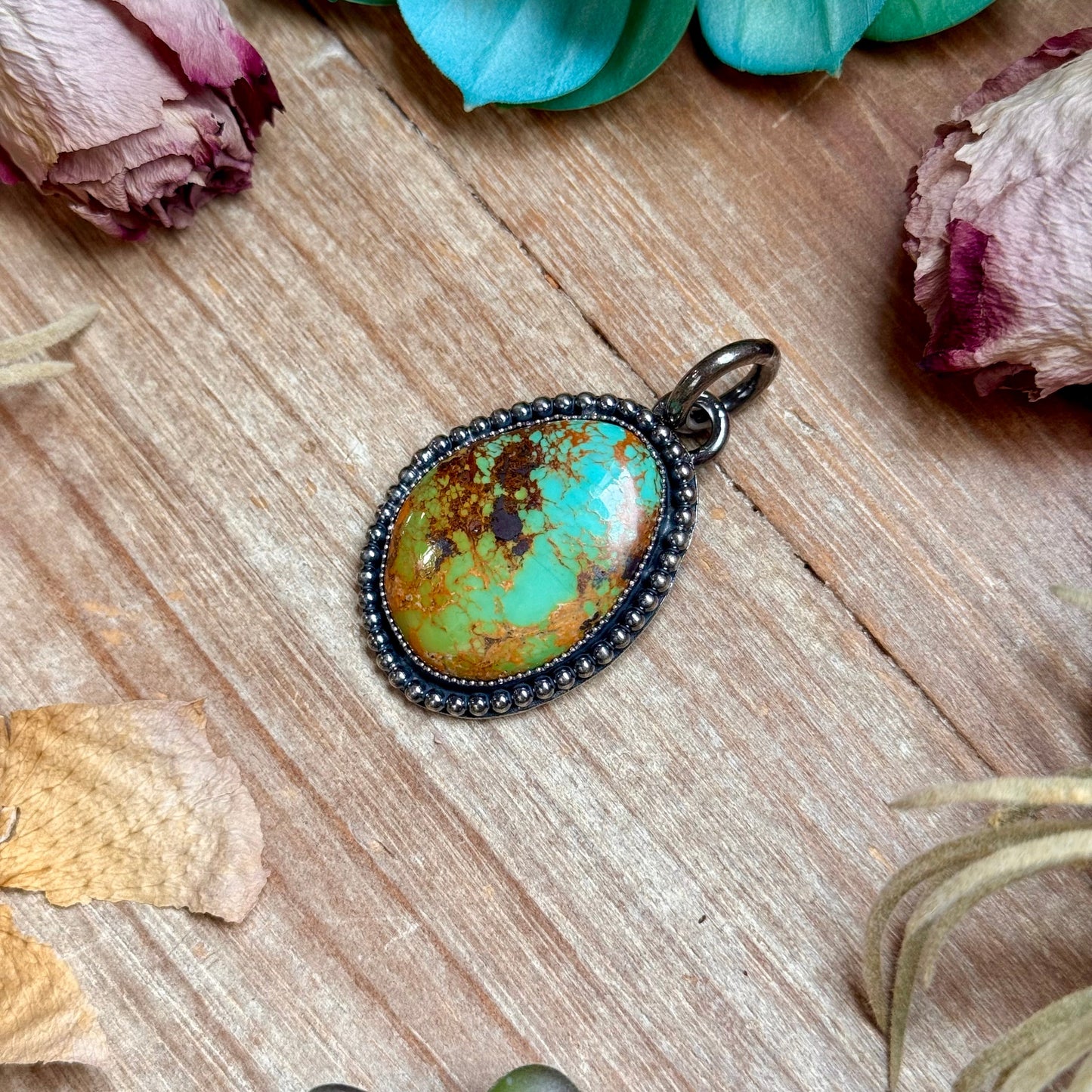 MJ Turquoise Pendant – Sterling Silver