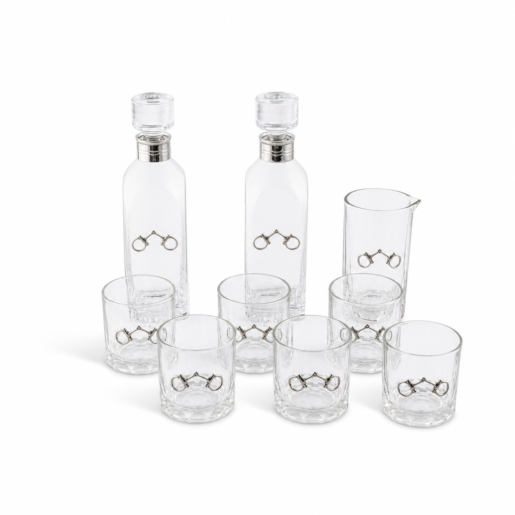 Equestrian Bit Glass Bar Set