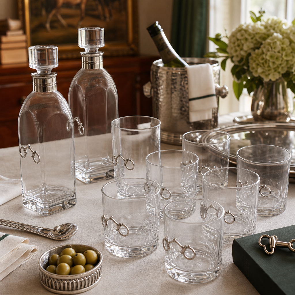 Equestrian Bit Glass Bar Set