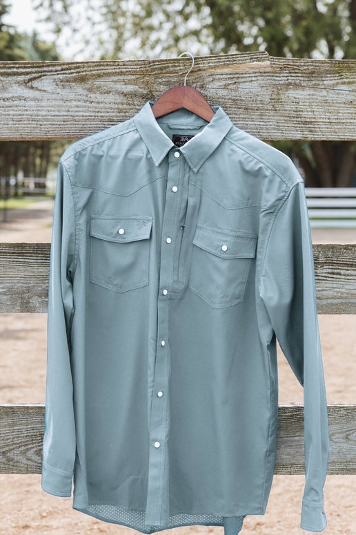Ranahan Brand - RB® Mens 'DoALL' Western LS: Storm, Large