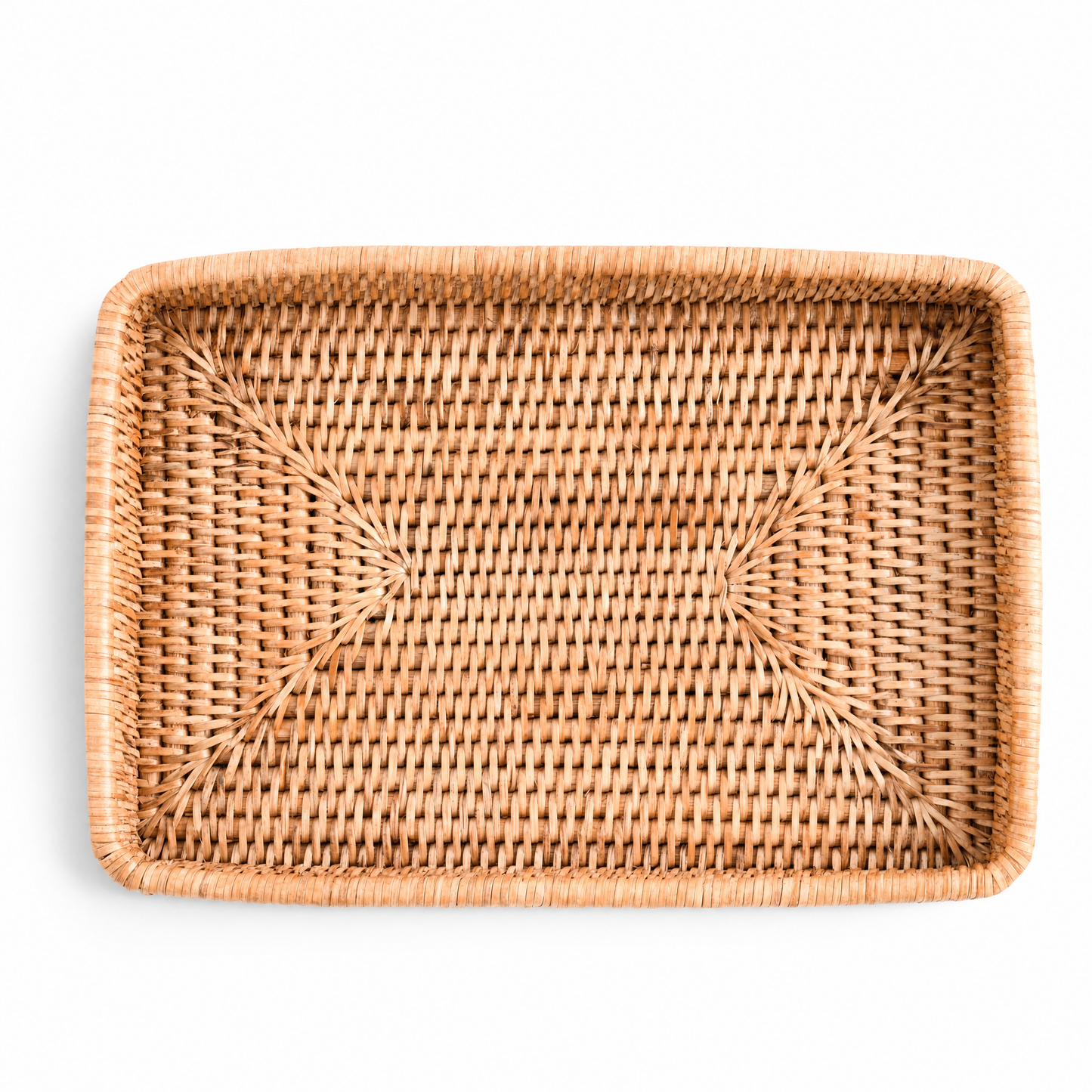 Catchall Tray Hand Woven Wicker Rattan