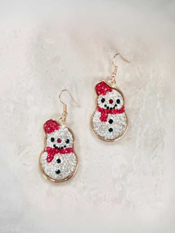 Sparkling Statement Glitter Snowman