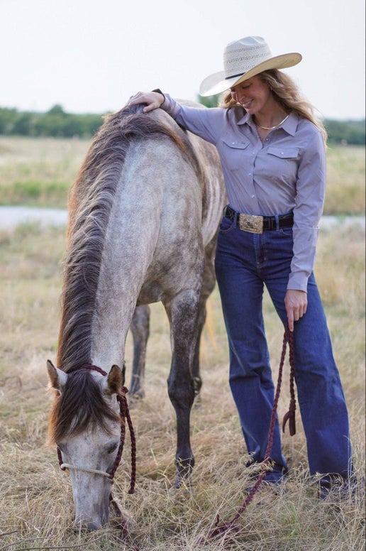 Ranahan Brand - RB® Womens 'Competitor' Western LS: Iced Lavender, Medium